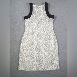 Belle Badgley Mischka Women's Size 4 Dress Sleeveless Ivory Lace Cocktail